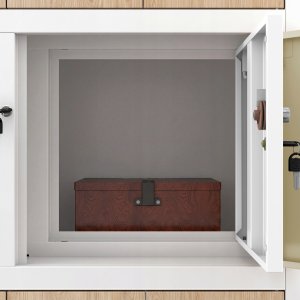Jan Nowak Biurowa szafa metalowa z sejfem biała / dąb sonoma Eco Design* FILIP II 900 x 1850 x 400 mm (5907367507256) 7