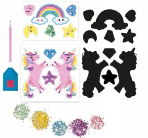 Totum : Unicorn - 2 In 1 Creativity Set (Diamond Paint Magnets & A B C Bracelets) (TT072213) 2
