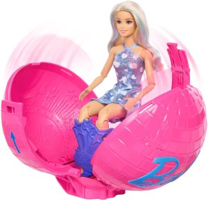Lalka Barbie Mattel Team Roll & Reveal - Wyskakująca lalka Gwiazda pop (JMK19) 2