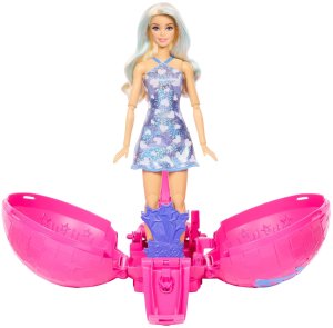 Lalka Barbie Mattel Team Roll & Reveal - Wyskakująca lalka Gwiazda pop (JMK19) 3