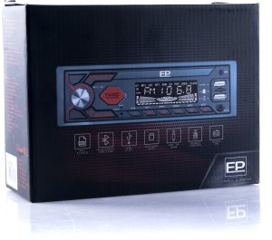 Radio samochodowe Canva EP AUDIO RADIO SAMOCHODOWE 1 DIN Z USB MICRO SD BT DO AUTA CZERWONY STEREO 12
