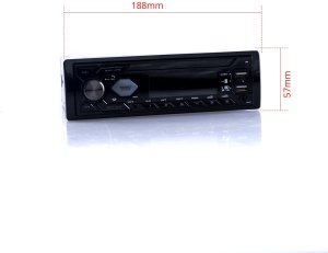 Radio samochodowe Canva EP AUDIO RADIO SAMOCHODOWE 1 DIN Z USB MICRO SD BT DO AUTA CZERWONY STEREO 9