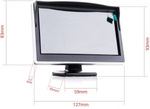 Einparts Automotive EINPARTS Monitor cofania TFT LCD 5 cali do samochodu 1280x960 rozdzielczość 6