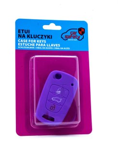 Dekielek Hoalte CARSAFETY ETUI SILIKONOWE NA KLUCZYK FIOLETOWE DO HYUNDAI I30 IX20 KIA RIO 7