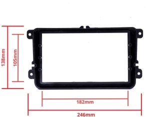 Radio samochodowe Einparts Automotive EINPARTS RAMKA DO RADIO ADAPTER DO VOLKSWAGEN SKODA SEAT 2003-2006 11