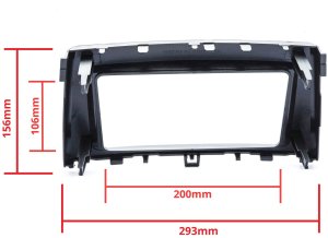 Radio samochodowe Einparts Automotive EINPARTS Ramka montażowa do radia TOYOTA AVENSIS T270 2009-2015 Zatrzas 12