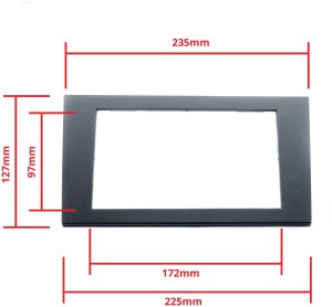 Radio samochodowe Einparts Automotive EINPARTS Ramka adapter do Audi A4 B6 B7 Seat Exeo 2002 2013 instalacja 2