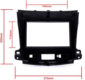 Radio samochodowe Canva EINPARTS RAMKA DO RADIO DO MITSUBISHI OUTLANDER CITROEN C-CROSSER PEUGEOT 12