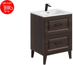 UAB KAME Zestaw meblowy 60cm z umywalką meblową GO i baterią umywalkową 3