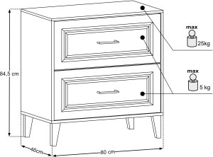 Comad 80cm z blatem 2