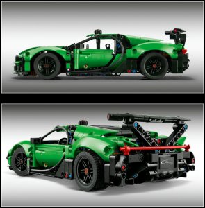 LEGO Technic Zielony hipersamochód Bugatti Chiron Pur Sport (42241) 4