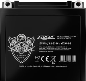 Blow 82-339# Akumulator motocyklowy 12v 9ah xtreme prawy + 3