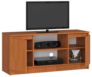 Fabryka Mebli Akord Szafka rtv, półki, Nova, 120x40x55 cm, olcha, mat | TYLETEGOTU 2