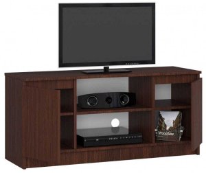 Fabryka Mebli Akord Szafka rtv, półki, Nova, 120x40x55 cm, wenge, mat | TYLETEGOTU 2