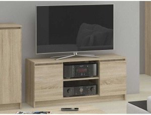 Fabryka Mebli Akord Szafka rtv, półki, Nova, 120x40x55 cm, dąb sonoma, mat | TYLETEGOTU 4