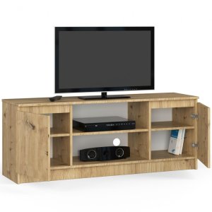 Fabryka Mebli Akord Szafka rtv, stolik, Nova, 140x40x55 cm, dąb artisan, mat | TYLETEGOTU 2