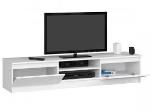 Fabryka Mebli Akord Szafka rtv, NOVA 160x40x33 cm, biel, mat | TYLETEGOTU 2