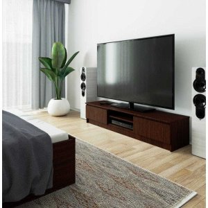 Fabryka Mebli Akord Szafka rtv, NOVA 160x40x33 cm, wenge, mat | TYLETEGOTU 3