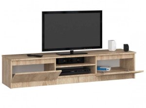 Fabryka Mebli Akord Szafka rtv, NOVA 160x40x33 cm, dąb sonoma, mat | TYLETEGOTU 2