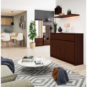 Fabryka Mebli Akord Komoda, 3 szuflady, 3 drzwi, ATLAS, 140x40x99 cm, wenge, mat | TYLETEGOTU 2