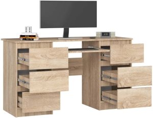 Biurko Fabryka Mebli Akord Core Dąb Sonoma 135 cm x 50 cm 2