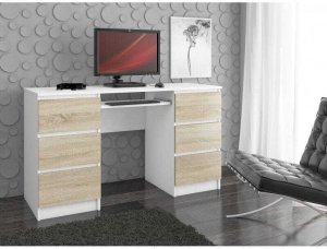 Biurko Fabryka Mebli Akord Core Białe 135 cm x 50 cm 4