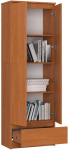 Bestseller Regał biurowy szafa zamykany Grand 60x35x180 cm olcha mat 2
