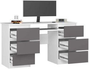 Biurko Fabryka Mebli Akord Core Białe 135 cm x 50 cm 2