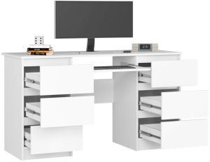Biurko Fabryka Mebli Akord Core Białe 135 cm x 50 cm 2