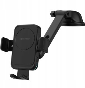 spacecase na telefon samochodowy na szybę deskę SPACECASE AutoLock z ładowarką indukcyjną QI 15W Czarny 13