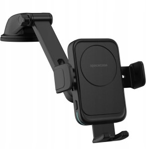 spacecase na telefon samochodowy na szybę deskę SPACECASE AutoLock z ładowarką indukcyjną QI 15W Czarny 15