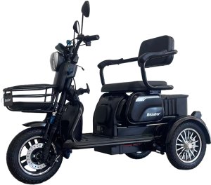E-GOO Elektryczny trójkołowy skuter, czarny, zmontowany, 500 W (BSKENDO2A) 2