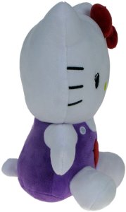 Sanrio Hello Kitty and Friends Maskotka Pluszak Kotek Fioletowa Sukienka 23cm 2