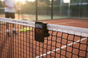 Einparts Automotive Uchwyt na telefon Padel Tenis Siatka Regulacja Kąta Czarny 3