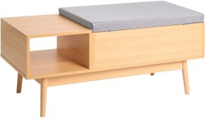 Beliani Ławka z półką na buty BOURKE 5