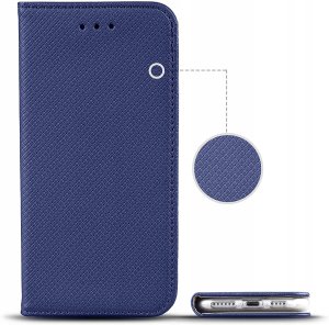 iLike Otwierane etui Xiaomi Smart Book REDMI 9C Magnet Holster Navy Blue POK036311 3