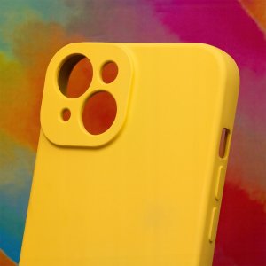 iLike Tylny pokrowiec Samsung Galaxy A35 5G Silicon case Yellow (GSM182599) 2