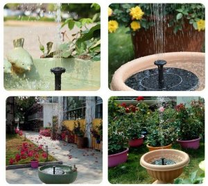 CP Towar Solar Garden Floating Fountain + Filter CPSGFFF 6