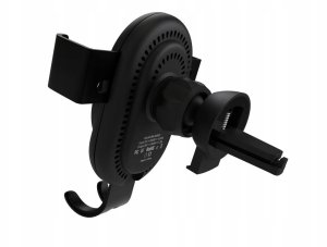 Evelatus Uchwyt samochodowy Gravity Car Holder with Wireless Charger WCH02 Black (WCH02BK) 2
