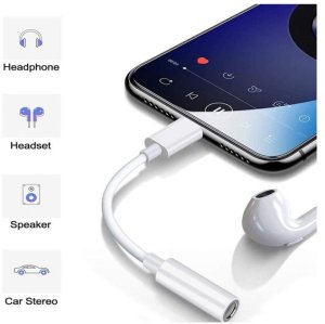 Adapter AV iLike AX5 Adapter Durable TPE Audio Cable from Lightning male to 3.5mm plug white DAC version ILK-AX5 4