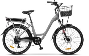 Rower elektryczny Airwheel Lancia Incanto City E-Bike Motor power 250 W Wheel size 26 " Warranty 24 month(s) Silver 2