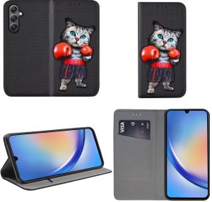 krainaGSM Etui Do Samsung Galaxy A34 5G Magnet Wzory + Szkło 4