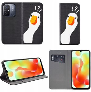 krainaGSM Do Xiaomi Redmi 12C Magnet Wzory Case + Szkło 2