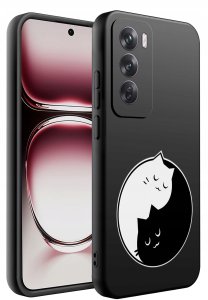krainaGSM Do Oppo Reno 12 5G | Wzory | Silikonowe Matt Case 2