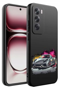 krainaGSM Do Oppo Reno 12 5G Wzory Silikonowe Matt Case 2