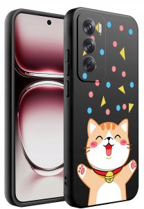 krainaGSM Do Oppo Reno 12 5G | Wzory | Silikonowe Matt Case 2