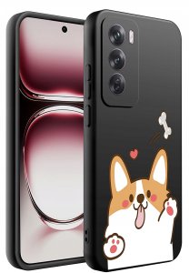 krainaGSM Do Oppo Reno 12 5G | Wzory | Silikonowe Matt Case 2