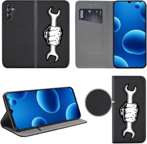 krainaGSM Etui Do Samsung A13 5G / A04S Magnet Wzory + Szkło 3