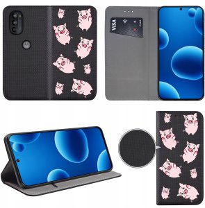 krainaGSM Do Motorola Moto G52 Magnet Wzory Case + Szkło 9H 2