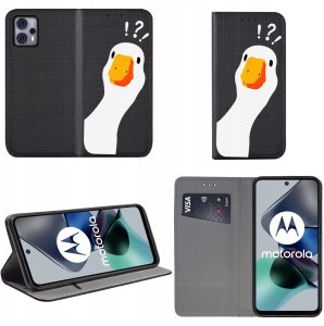 krainaGSM Etui Do Motorola Moto G13|G23 Magnet Wzory Case + Szkło 9H 2